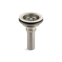 Manual Sink Strainer With Tailpiece, Duostrainer® Solid Brass, Vibrant® Polished Vibrant Polished Nickel - nmzr3l0e0hno9srih5u6@2x.jpg