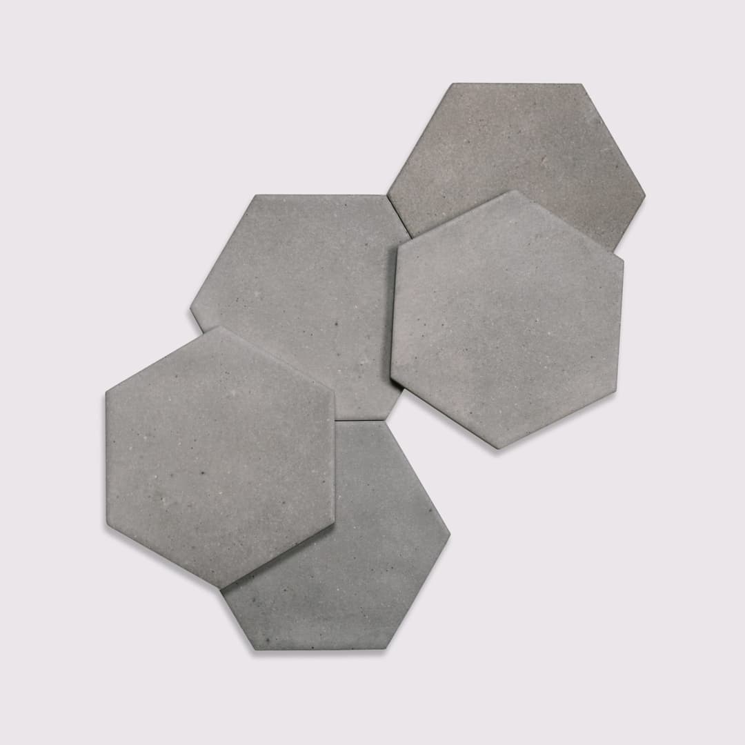 Celine 4" Hexagon Matte Porcelain Floor and Wall Tile in Blue - nnfbz9jqm2mfekojgpvq@2x.jpg