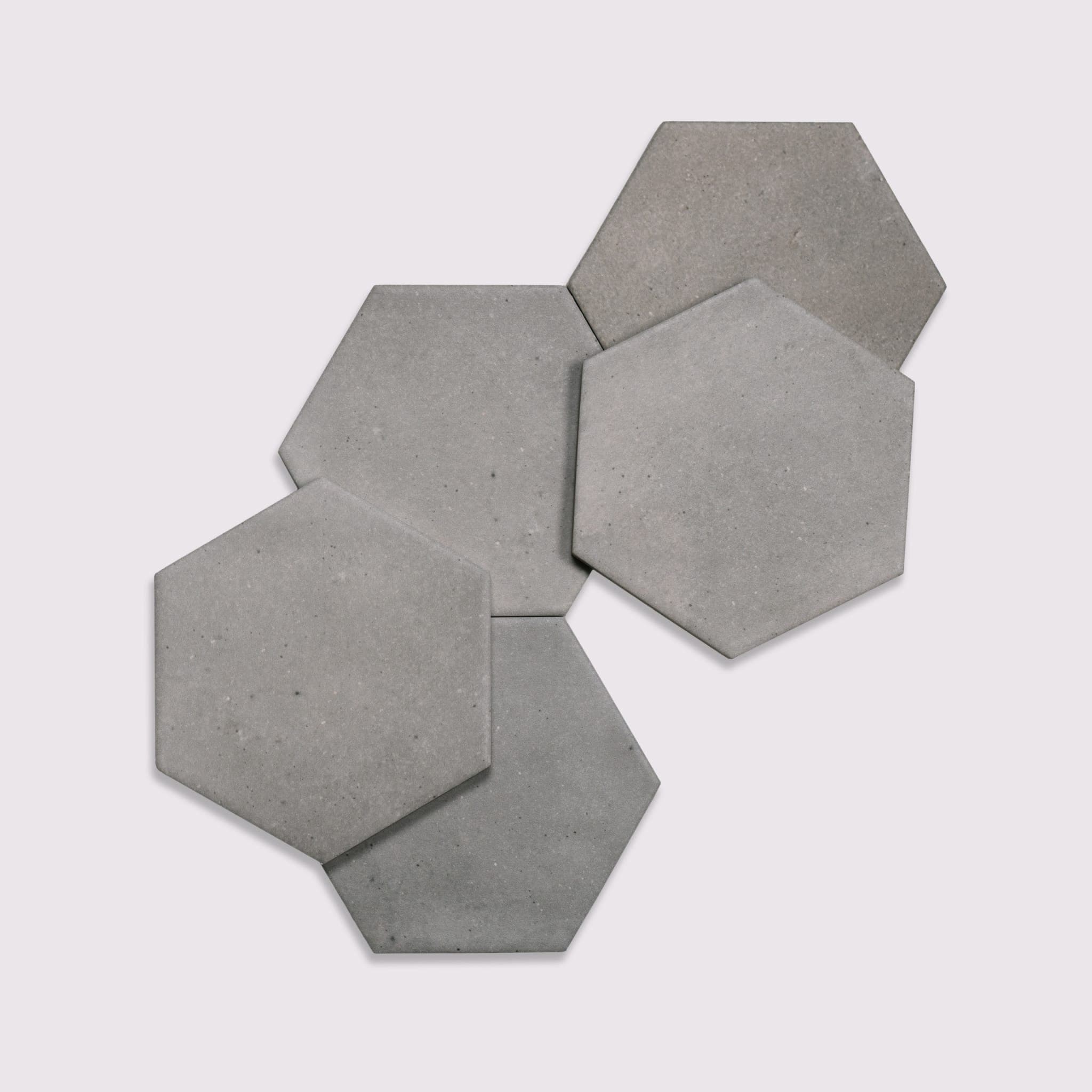 Celine 4" Hexagon Matte Porcelain Floor and Wall Tile in Blue - nnfbz9jqm2mfekojgpvq@2x.jpg