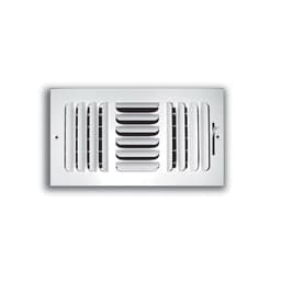 3-Way Curved Blade Supply Register, 10 x 4 in, Horizontal Blades, 7/8 in Spacing, Multi Shutter Damper, Steel, White - nnx8mfjbzkdeqm1g81qf@2x.jpg