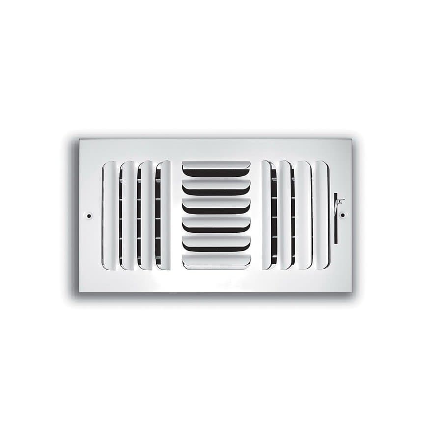 3-Way Curved Blade Supply Register, 10 x 4 in, Horizontal Blades, 7/8 in Spacing, Multi Shutter Damper, Steel, White - nnx8mfjbzkdeqm1g81qf@2x.jpg