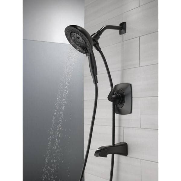 Delta Vesna In2ition Two-in-One Single-Handle 5-Spray Tub and Shower Faucet in Matte Black (Valve Included) 144789-BL-I - no0veqpcmo8tp4ctuaua@2x.jpg