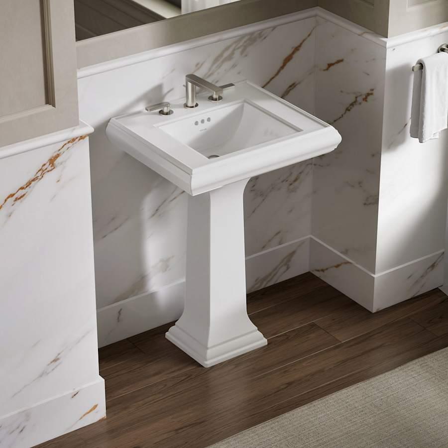 Memoirs Classic 24" Fireclay Pedestal Bathroom Sink with 3 Holes Drilled and Overflow - no7ege4dpkptt4tv5bkk@2x.jpg
