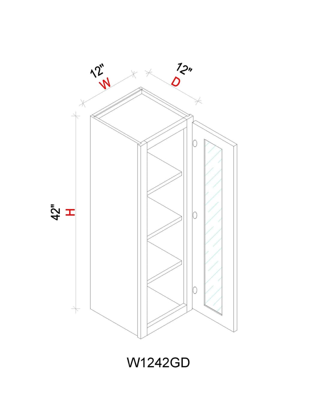 Wall Cabinet - 12"W x 42"H x 12"D Glass Door Only - nofymxj3m9vnjzstdwfb@2x.jpg