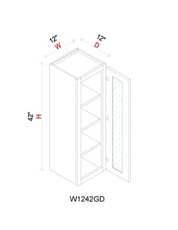 Wall Cabinet - 12"W x 42"H x 12"D Glass Door Only - nofymxj3m9vnjzstdwfb@2x.jpg