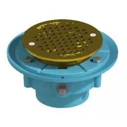 7020 Floor Drain, 2 in Outlet, Instant Set, 5 in Round Brass Top - nqiksupojj3ij9v21mdw@2x.jpg
