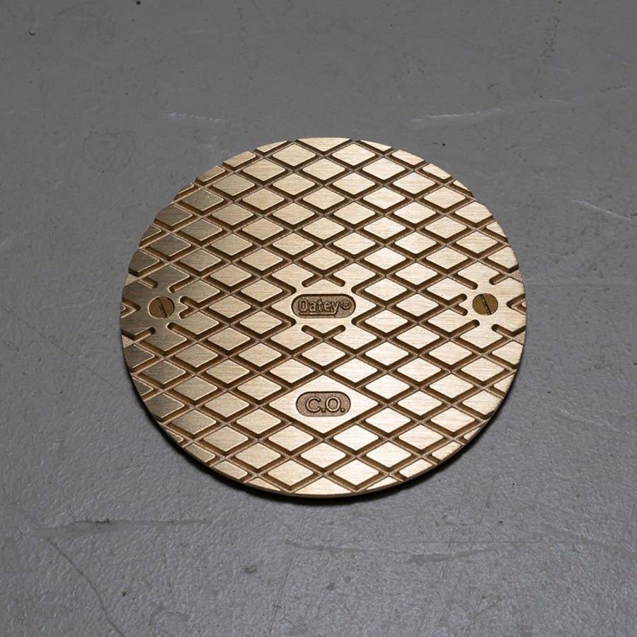 Cleanout With Top, 3 or 4 in Outlet, Socket, 6 in Cover, Round, Brass - nr5fqngkwazclnnjw71k@2x.jpg