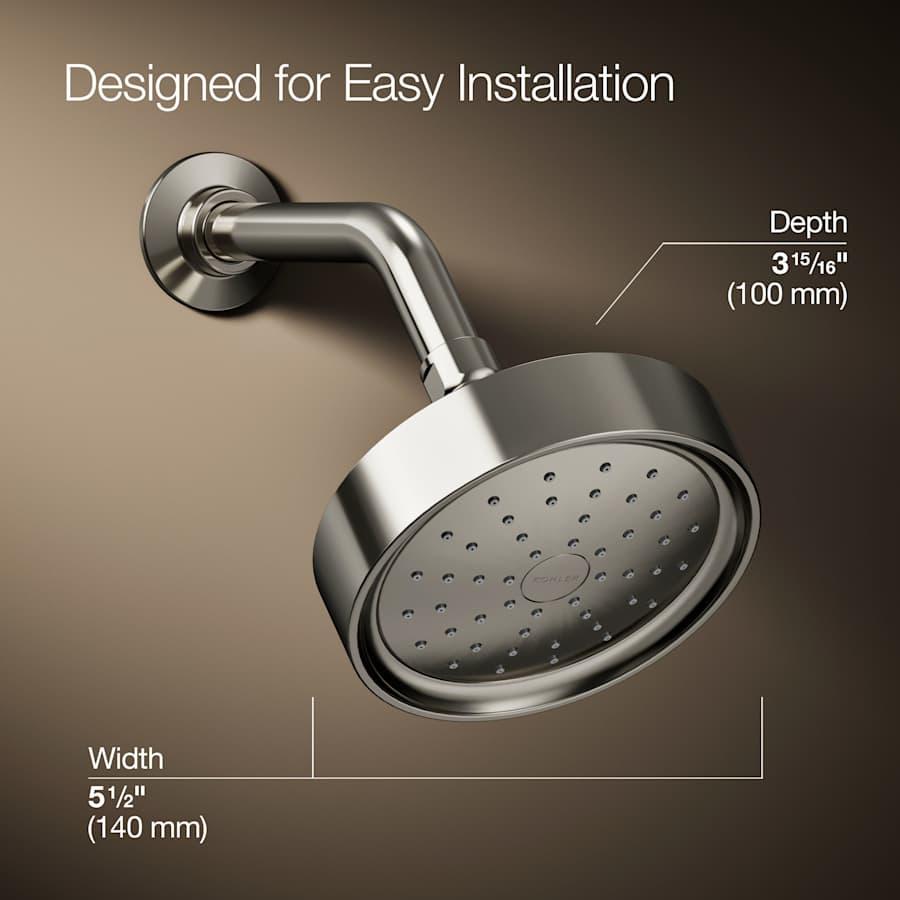 Purist 2.5 GPM Single Function Shower Head with MasterClean and Katalyst Air-Induction Spray Technology - nre4fj5nvb4efdhbmmse@2x.jpg