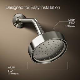Purist 2.5 GPM Single Function Shower Head with MasterClean and Katalyst Air-Induction Spray Technology - nre4fj5nvb4efdhbmmse@2x.jpg