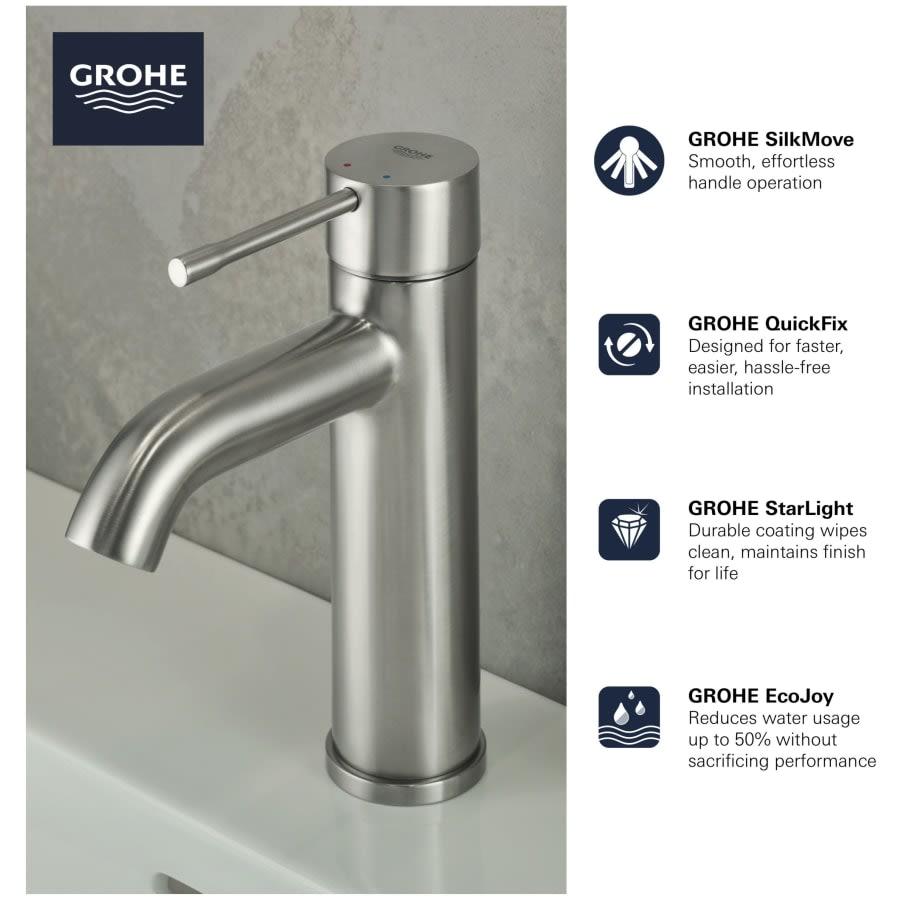 Essence 1.2 GPM Single Hole Bathroom Faucet with Silk move, QuickFix, and EcoJoy Technology - nrih9etv2jim76oj6pba@2x.jpg