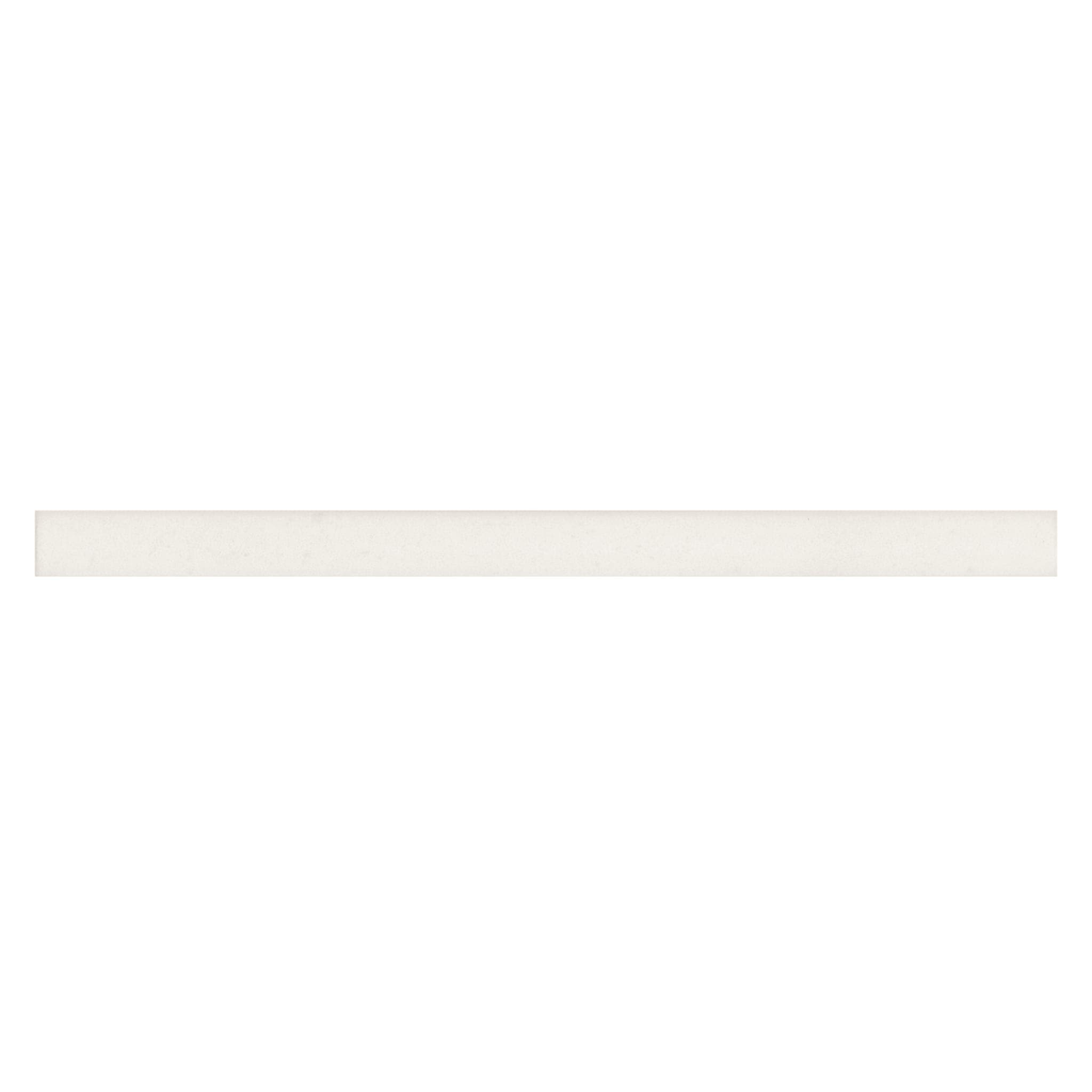 Makoto .5" x 8" Matte Ceramic Jolly Miter Edge Trim in Shoji White