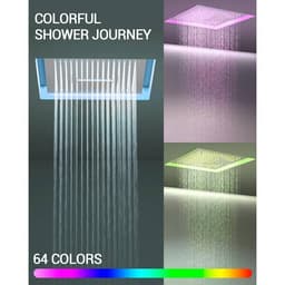 YAWWALK Thermostatic 15-Spray 16 in. Ceiling Mount Square LED Mood Lighting Shower System with Valve in Brushed Nickel CR1-S027-16NI-1 - nszqgrj9pplvalzlnisa@2x.jpg