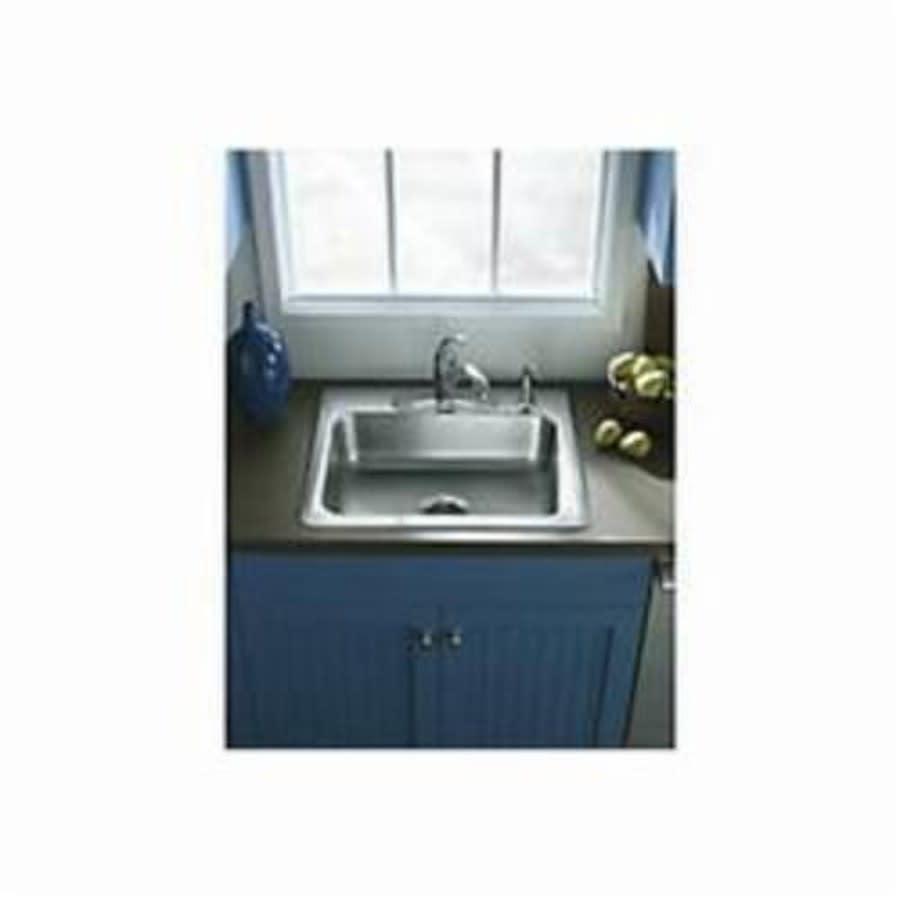 Middleton® Single Bowl Kitchen Sink, Top Mount, ADA, 25 x 22 in, 6 in Bowl Depth, 3-Hole, 20 ga Luster Steel, Stainless - ntbria22k3xg5sn32you@2x.jpg