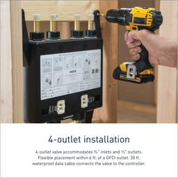 Moen Smart Shower 4-Outlet Digital Thermostatic Shower Valve with 3/4" Connections - nxamyezjx0552prxxnhx@2x.jpg