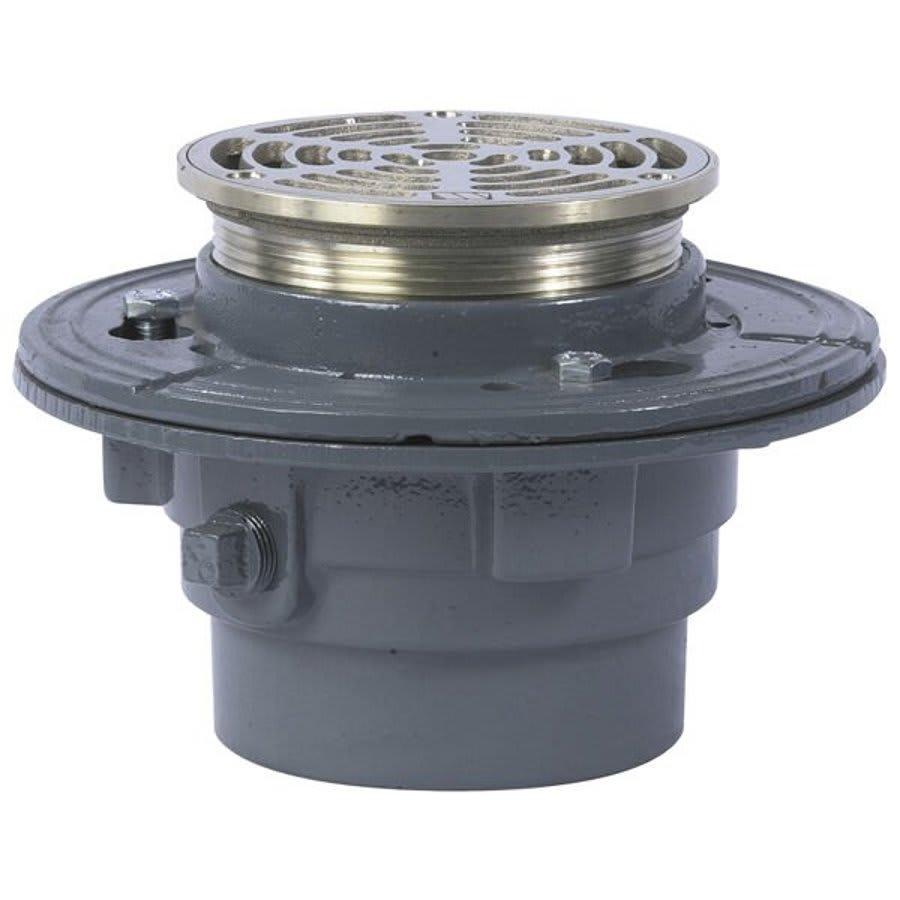 FD15-R Floor Drain, 4 in Outlet, No Hub, 5 in Round Cast Iron Top - o08fdpcboydr0cbagpoa@2x.jpg