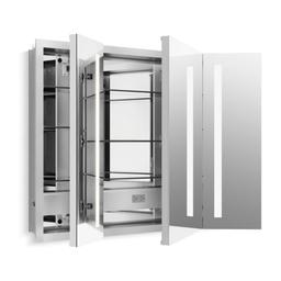 Verdera 40" x 30" Lighted Three Door Medicine Cabinet with Nine Shelves, Built-in Outlets, and Flip Out Magnifying Mirror - CA Title 24 Compliant - o0dhkdrkgxoo9xovpcme@2x.jpg