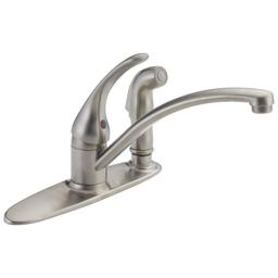 Foundations® Kitchen Faucet, Deck Mount, ADA, 1 Lever Handle, 3-Hole, Stainless - o0noka3hmhnxwrr6mqla@2x.jpg
