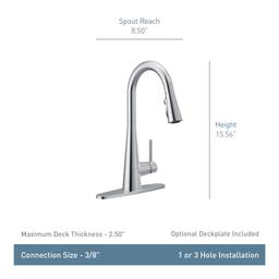 Sleek 1.5 GPM Single Hole Pull Down Kitchen Faucet - Includes Escutcheon - o5e8qev5dsqjhpr8hfhi@2x.jpg