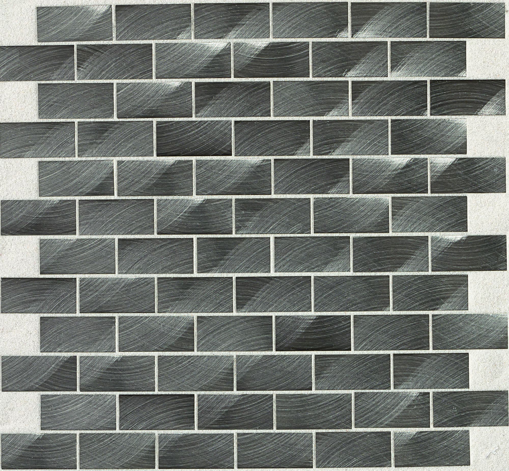 Structure Gunmetal Brick 1X2 Satin