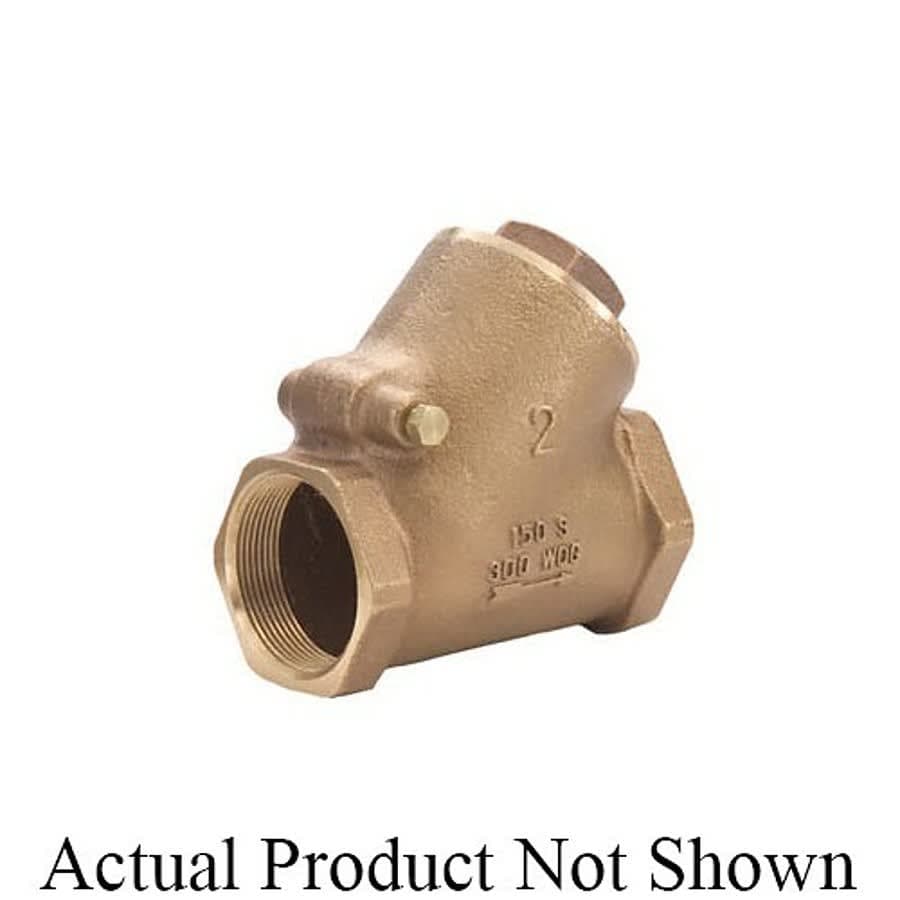 Swing Check Valve, 1 in, FNPT, Bronze