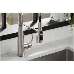 Simplice 1.5 GPM Single Hole Pre-Rinse Pull Down Kitchen Faucet - Includes Escutcheon - od7mfdcznuzu5kq2kv7e_x500.jpg