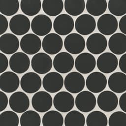 Makoto 2" Round Matte Porcelain Mosaic Tile in Kuroi Black - odx8ggamwda0muco0oxp@2x.jpg