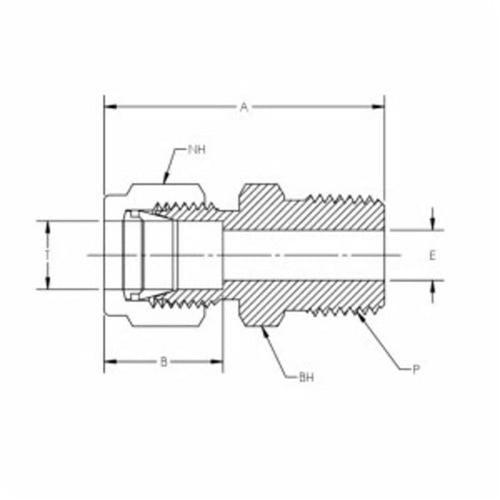 CBC-Lok® DMC Double Ferrule Male Connector, 1/4 x 1/8 in, Tube x MNPT, Brass - of0fabp7lofzfjjvk6fa_x500.jpg
