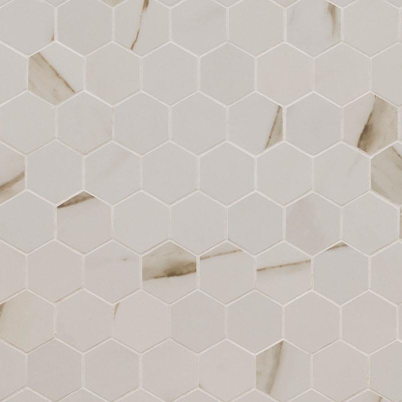 Calacatta Porcelain 2” Hexagon Mosaic Tile - ofjxyacfevfo9letmt3p@2x.jpg