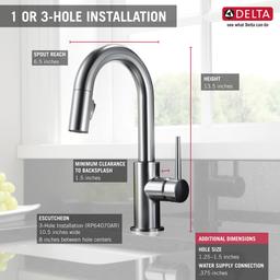 Trinsic 1.8 GPM Single Hole Pull-Down Bar/Prep Faucet with Magnetic Docking Spray Head - ofnfatn7mernb1nvekah@2x.jpg