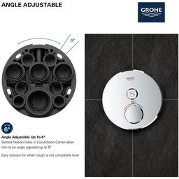 Grohtherm Single Function Thermostatic Valve Trim Only with Double Knob Handles and Volume Control - Less Rough In - ogacjljvjnkovai4aotj_x500.jpg