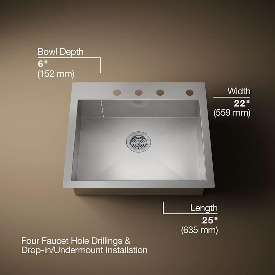 Vault 25" Single Basin Top-Mount/Under-Mount 18-Gauge Stainless Steel Kitchen Sink with SilentShield - oge6ztvdoax5kg3v9qaf@2x.jpg