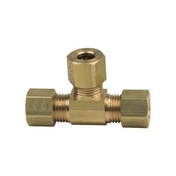 Tee, 1/4 in, Comp, Brass, Rough Brass, Domestic - ogyphgdoi1gyv2wfhhct@2x.jpg
