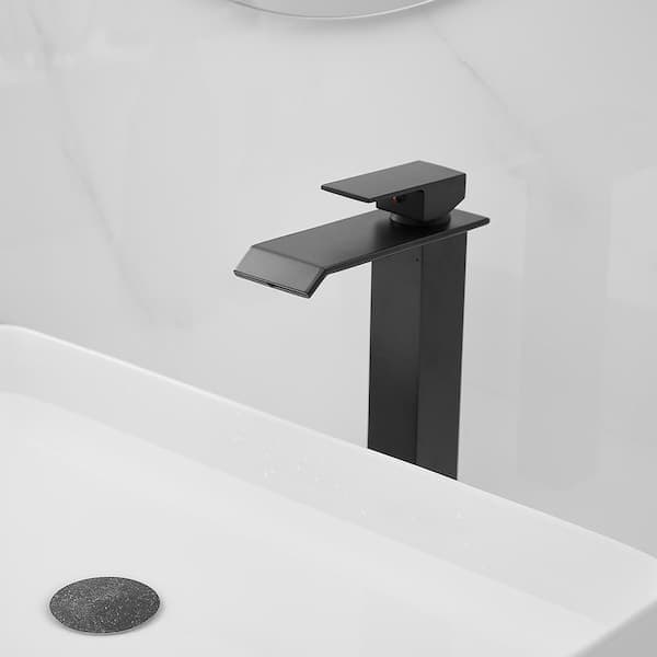 BWE Waterfall Single Hole Single Handle Bathroom Vessel Sink Faucet With Pop-up Drain Assembly in Matte Black A-96004H-Black - ohkyrf0pbjr3urtl1qh6@2x.jpg