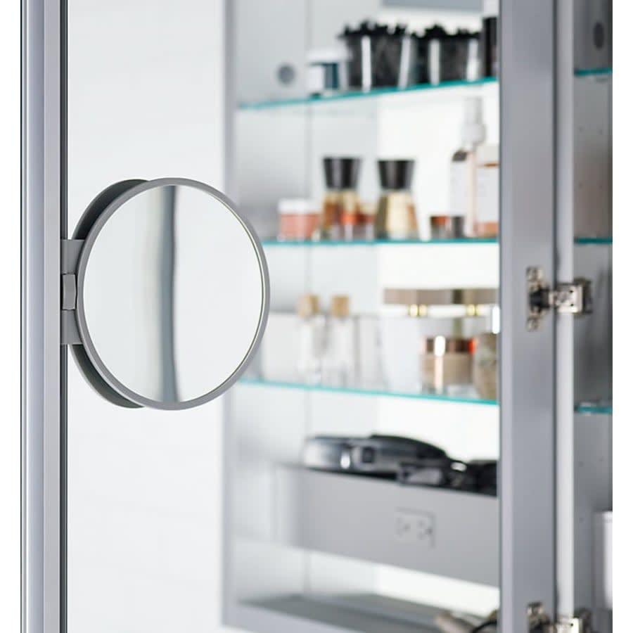 Verdera 40" x 30" Lighted Three Door Medicine Cabinet with Nine Shelves, Built-in Outlets, and Flip Out Magnifying Mirror - CA Title 24 Compliant - ojoxexjalvbragvqwjcn@2x.jpg