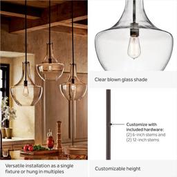Everly Single Light 14" Wide Pendant with Bell Glass Shade - ojtdsa5397cnodaki8jx@2x.jpg