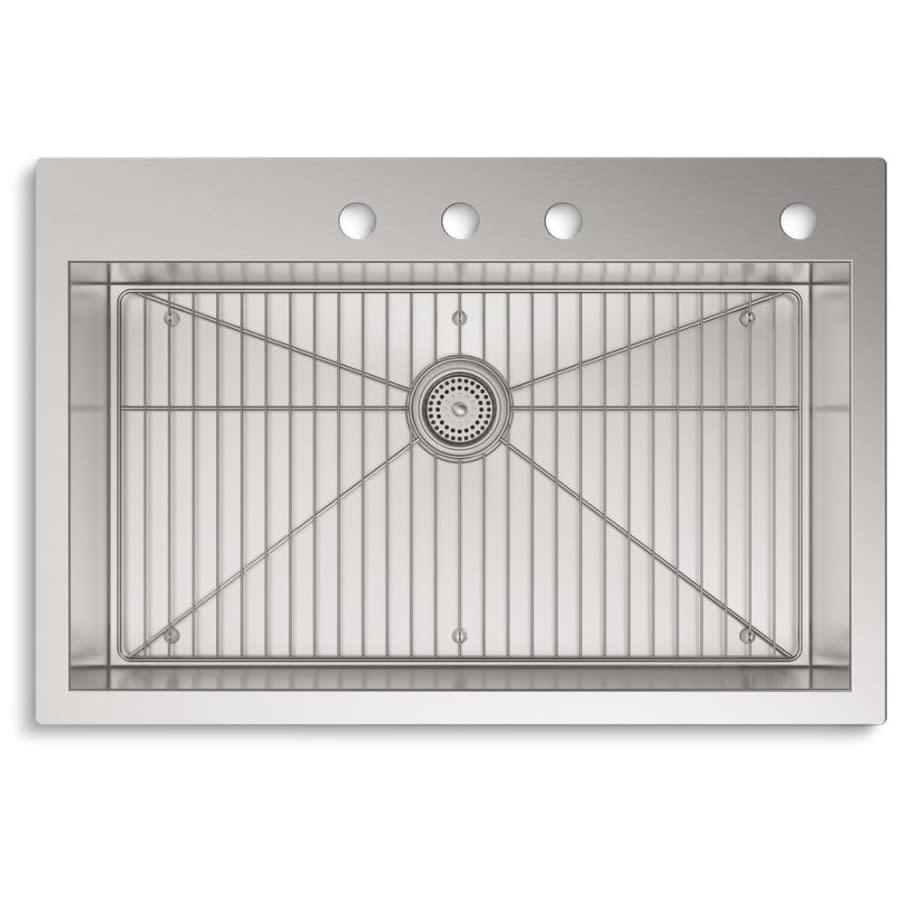 Vault 33" Single Basin Drop-In / Under-Mount 18-Gauge Stainless Steel Kitchen Sink with SilentShield - Basin Rack Included - ok7wtiw2fdvcyvbnifzb@2x.jpg