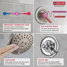 Cassidy Tempassure 17T Series Dual Function Thermostatic Shower Only with Integrated Volume Control - Less Rough-In Valve - olt6p04yve1b3bww2crs@2x.jpg
