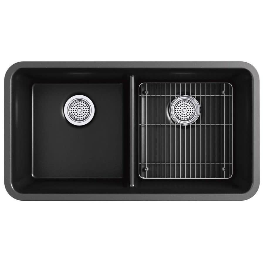 Cairn 33-1/2" Undermount Double Equal Bowl Neoroc Granite Composite Kitchen Sink with Right Sink Rack Included - om3ongyd1vld7hwq2a1w@2x.jpg