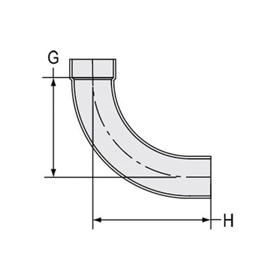 Street Long Sweep 90 deg Elbow, 6 in, Spigot x Hub, DWV, PVC - omivlakabel07z6vfpym@2x.jpg