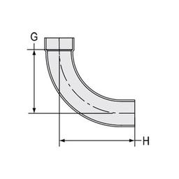 Street Long Sweep 90 deg Elbow, 6 in, Spigot x Hub, DWV, PVC - omivlakabel07z6vfpym@2x.jpg