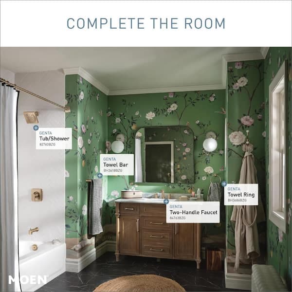 MOEN Genta 8 in. Widespread Double Handle Bathroom Faucet in Bronzed Gold (Valve Included) 84763BZG - ommqg0dxta9fgisszi8i@2x.jpg