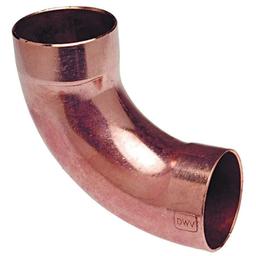 DWV Long Turn 90 deg Elbow, 1-1/2 in, C, Copper - onlnasagdwqj55nrrhur@2x.jpg
