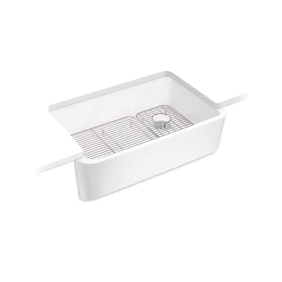 Ironridge™ Single Bowl Kitchen Sink, Apron Mount, 34 x 22 in, 10-1/16 in Bowl Depth, Cast Iron, White - onstg1cbbmcqgcxtczia@2x.jpg