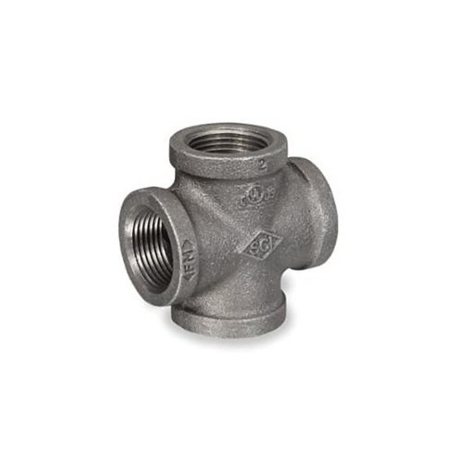 Cross, 1/2 in, FNPT, 150 lb, Malleable Iron, Black - ood1p9qufuvcv0u1xy6j@2x.jpg