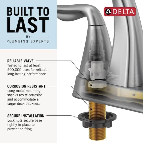 Delta Chamberlain Gold 4 in. Centerset Double-Handle Bathroom Faucet in Champagne Bronze 25747LF-CZ - opqniocexn1sdwthlg1w@2x.jpg