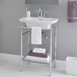 Edgemere 25" Fireclay Pedestal Bathroom Sink with 3 Faucet Holes at 4" Centers and Overflow - Less Pedestal - opy0sb1zn75yjp5oicfd_x500.jpg
