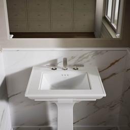 Memoirs Stately 24-1/2" Fireclay Pedestal Sink with Overflow and 3 Faucet Holes at 8" Centers - oq4av0at232blearcei8@2x.jpg