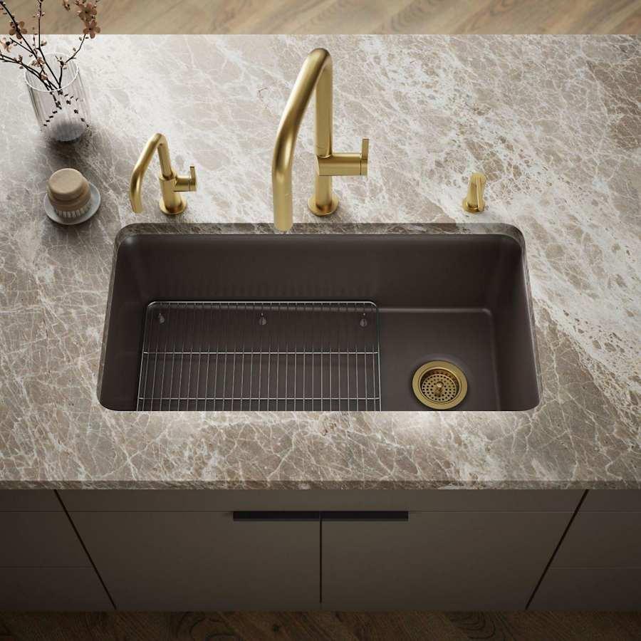 Cairn 33-1/2" Undermount Single Bowl Neoroc Granite Composite Kitchen Sink with Bottom Sink Rack - oqyenjgyxmrvz79oianf@2x.jpg