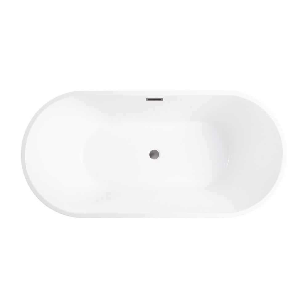 Bordeaux 54 in. Acrylic Flatbottom Freestanding Bathtub in White/Brushed Nickel - oscnq0vandntecjvqho4@2x.jpg