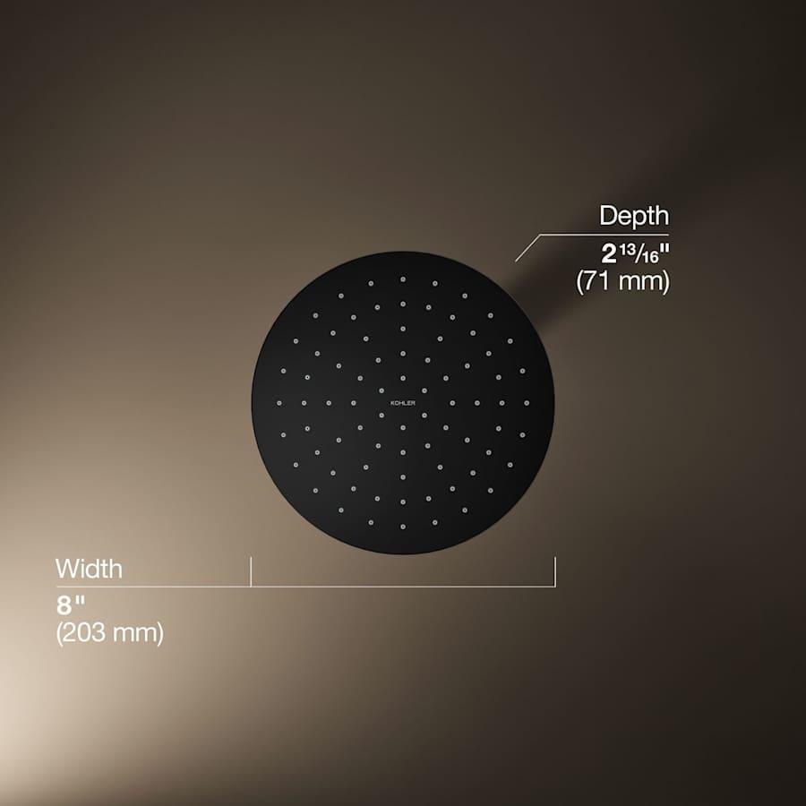 Contemporary Round 8" Single Function 2.5 GPM Rainhead with MasterClean Sprayface and Katalyst Air-Induction Technology - ot5qbfujidcvnxvrtmdc@2x.jpg